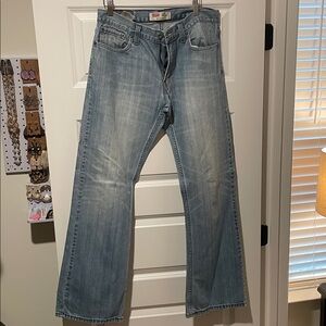 Levi's 527 boot cut Men's Relaxed Fit Light Blue Jeans